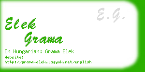 elek grama business card